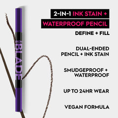 URBAN DECAY Brow Blade brocha precisa para trazos de pelo realistas.