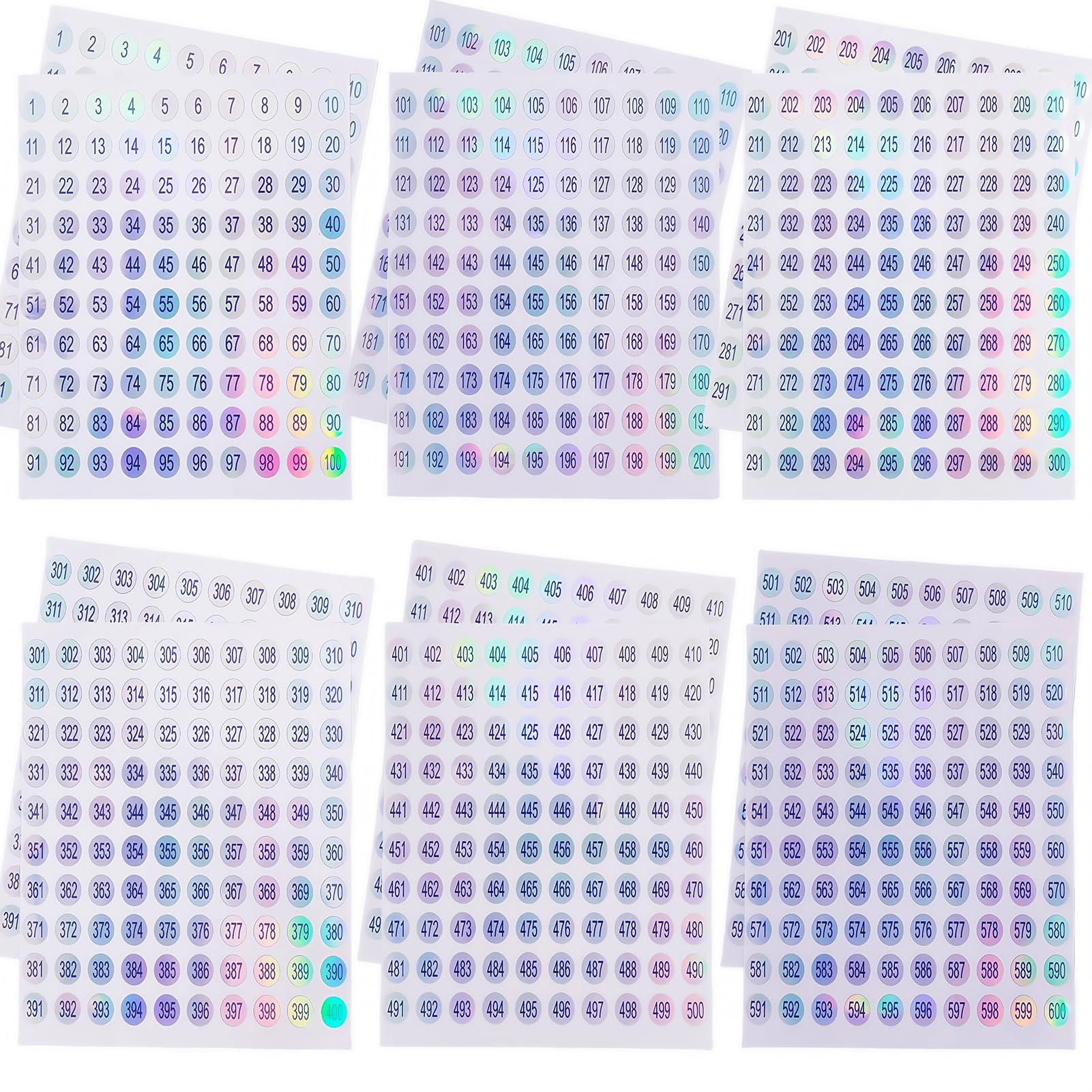 URGINO dobles números para tapas de esmalte, facilita encontrar colores favoritos.