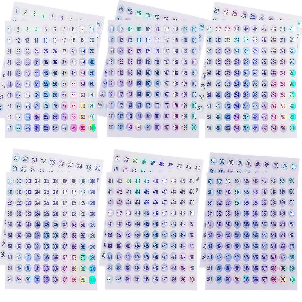 URGINO dobles números para tapas de esmalte, facilita encontrar colores favoritos.