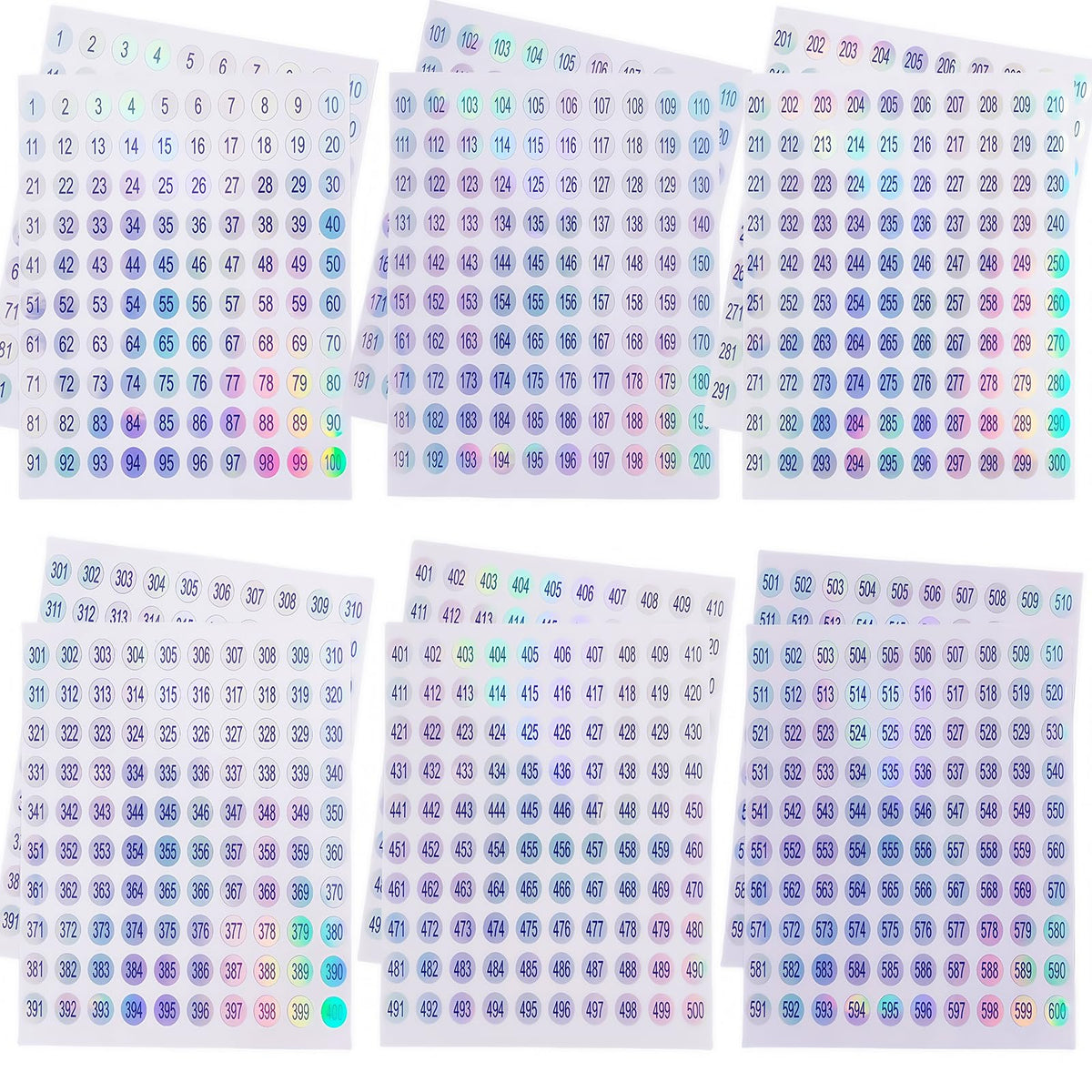 URGINO dobles números para tapas de esmalte, facilita encontrar colores favoritos.