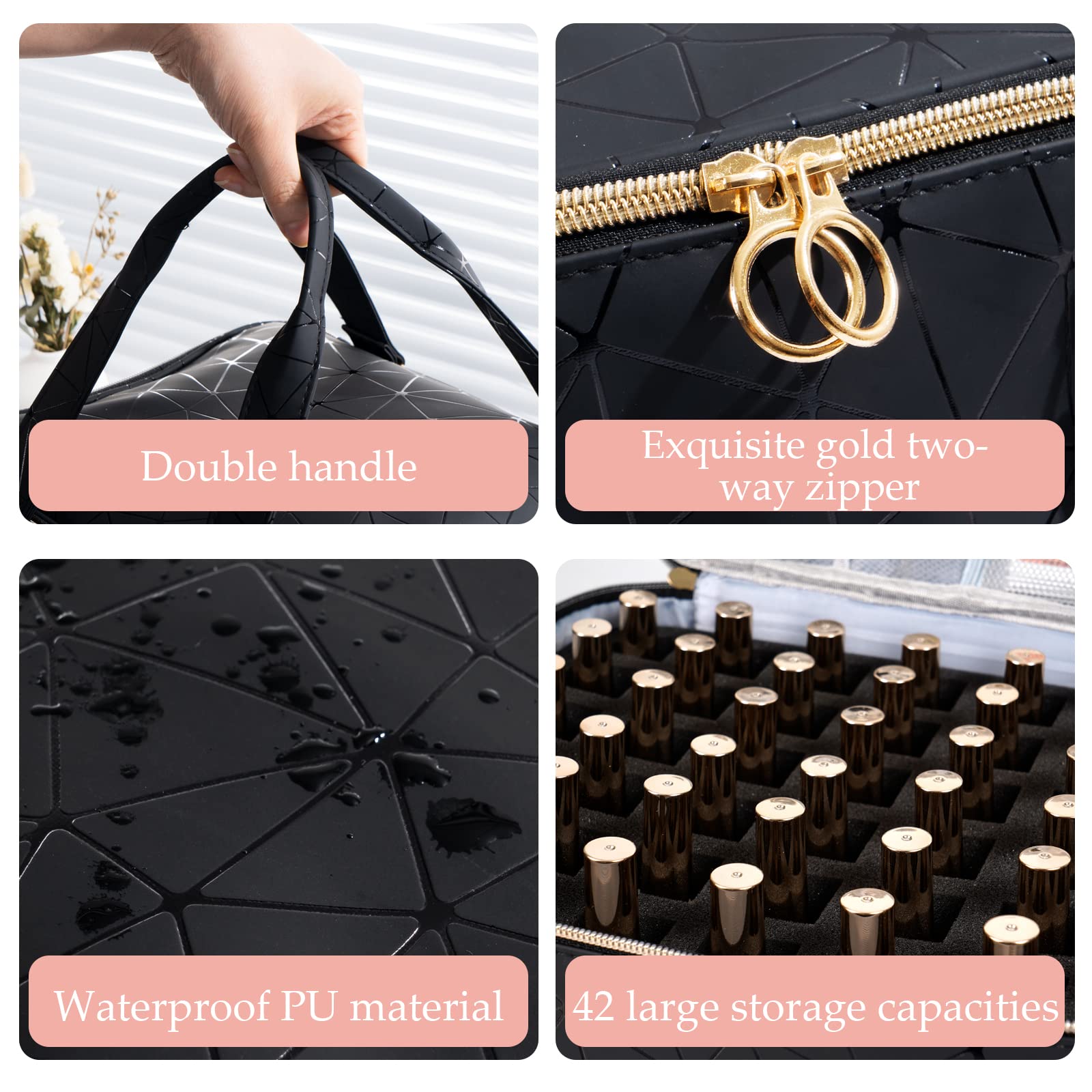 Bolso Uross con mango doble, fácil de transportar durante viajes.