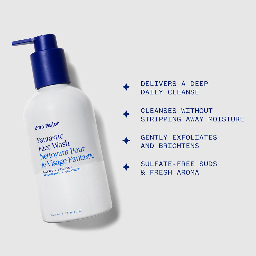Espuma densa de Ursa Major Fantástico Limpiador Facial para limpieza rápida