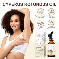 Uruses Cyperus Rotundus Oil being applied to the arm for daily care.