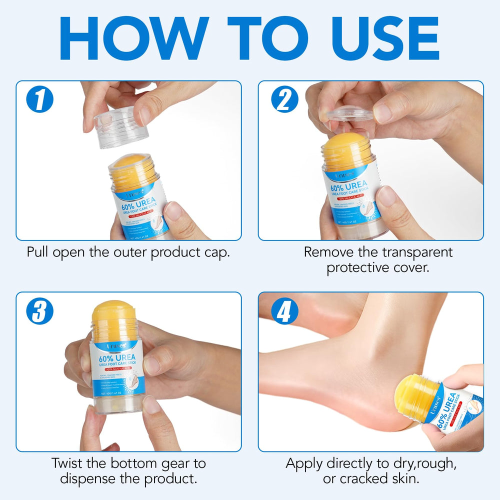 Uruses fórmula exfoliante suave para piel muerta y durezas ligeras.
