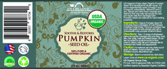 US Organic Aceite de Semilla de Calabaza, presión en frío para conservar nutrientes