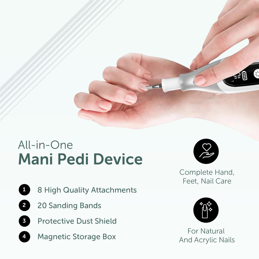 UTILYZE PediLux Pro: caja de almacenamiento para accesorios y brocas