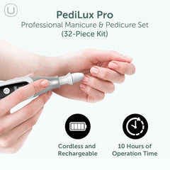 UTILYZE PediLux Pro: lima eléctrica inalámbrica para uñas naturales y acrílicas