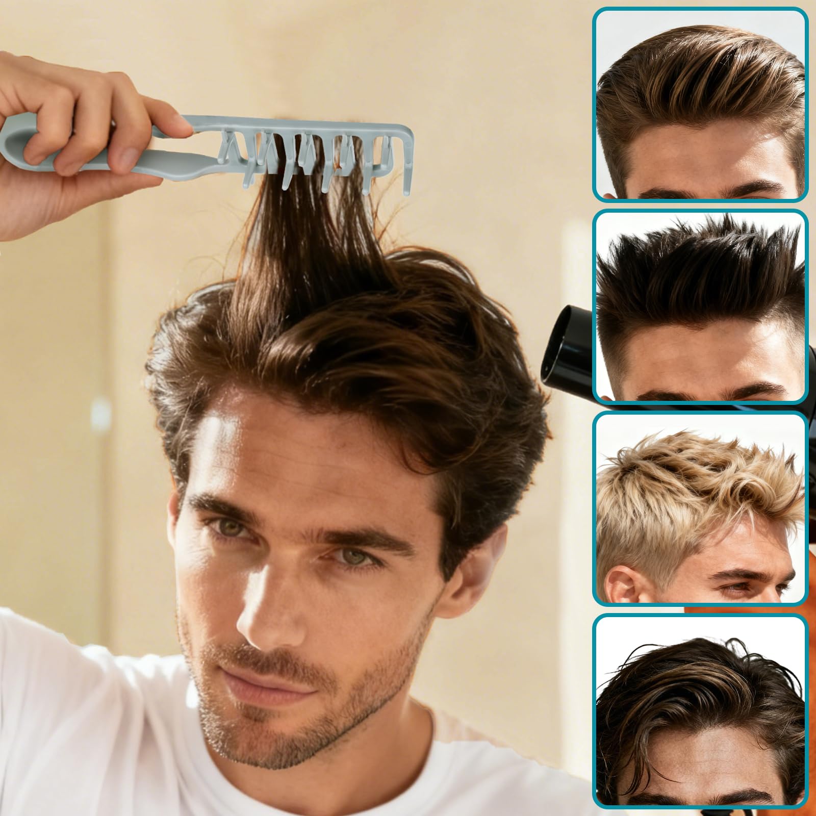 Utmiga Texture Comb diseño ancho para todo tipo de cabello.