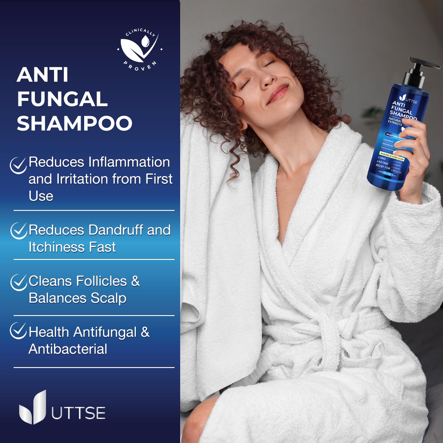 Champú Uttse ácido salicílico 1%: limpieza suave y exfoliación del cuero cabelludo.