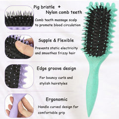 UVZNUMG cepillo de cerdas suaves que cuida el cabello