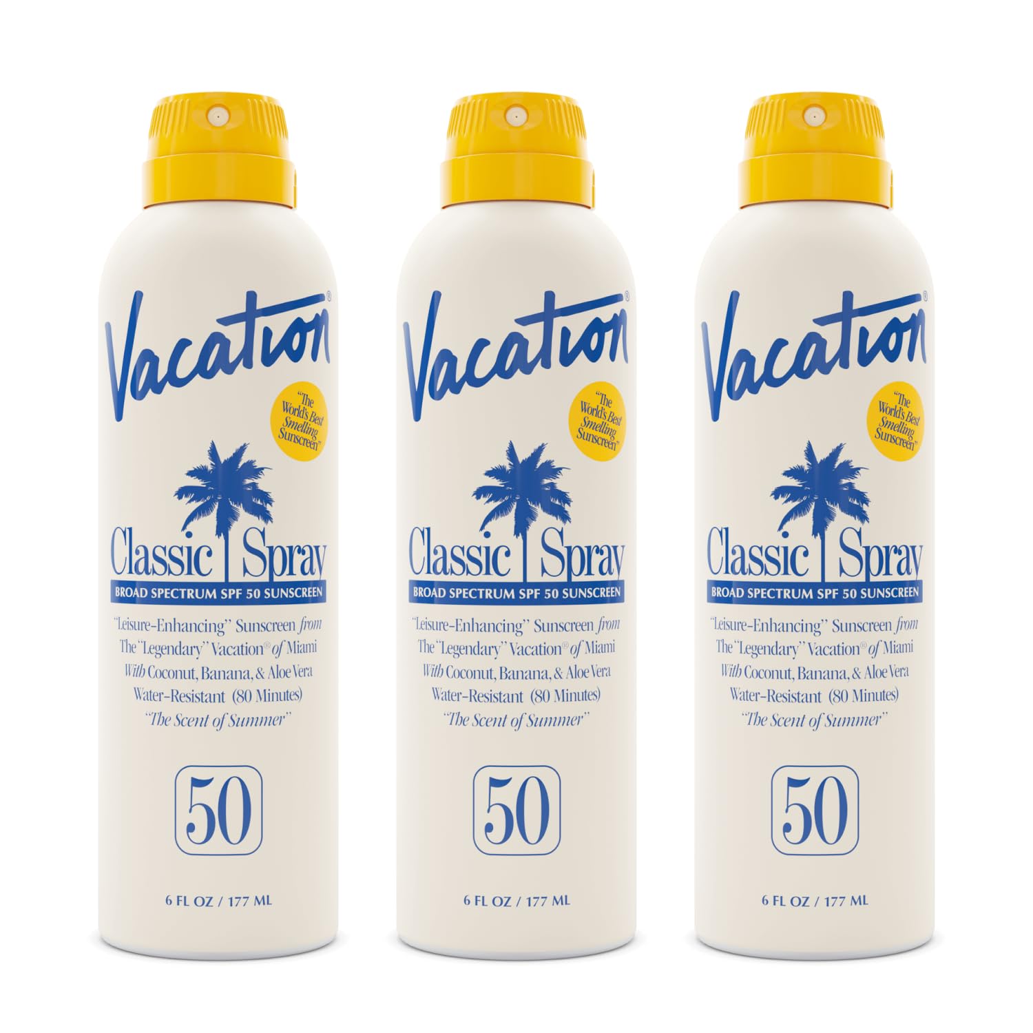 VACATION protector solar clásico en rociado continuo SPF50 para aplicación rápida