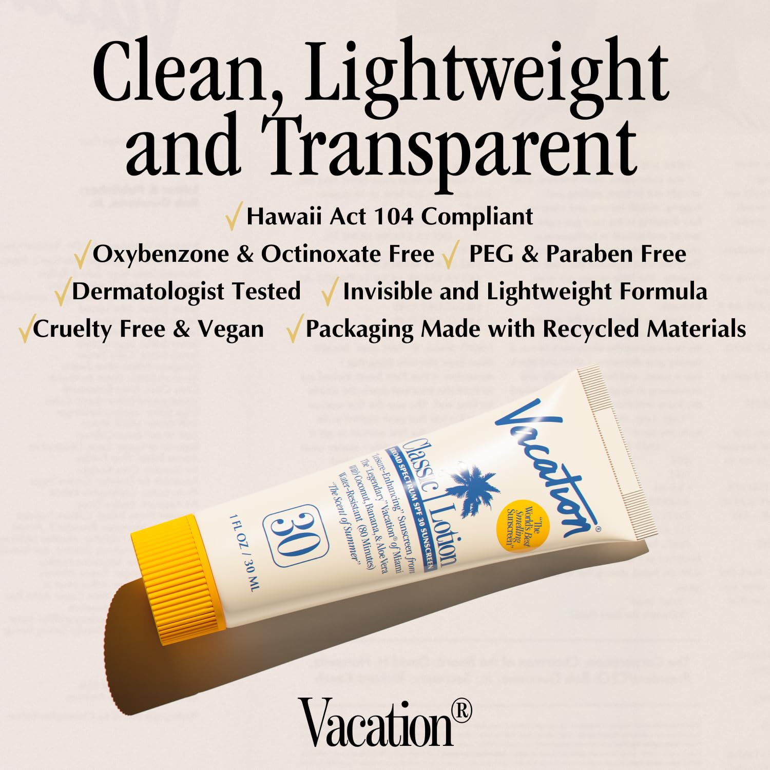 VACATION Mini Classic aroma coco banana: perfume tropical que mejora la experiencia en playa