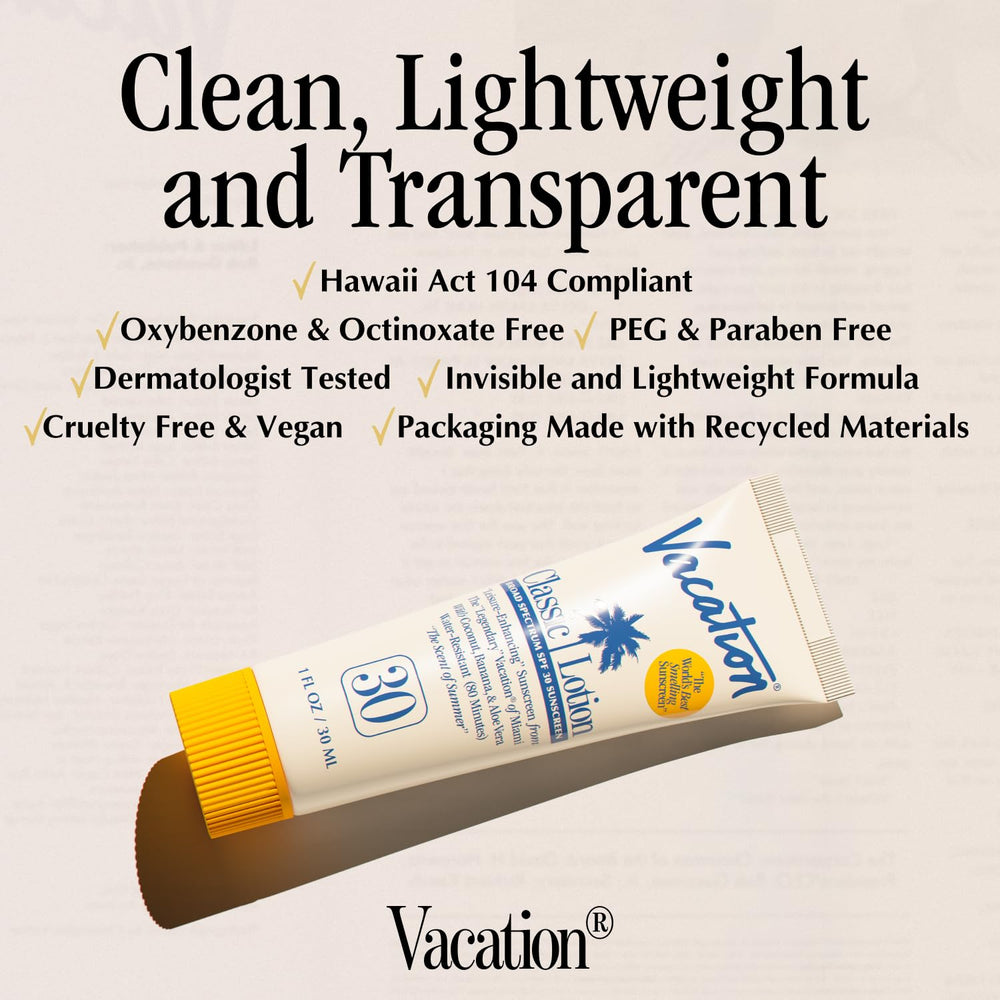 VACATION Mini Classic aroma coco banana: perfume tropical que mejora la experiencia en playa