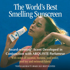 VACATION Mini Locion Clasica SPF50 acabado invisible sin rastro.