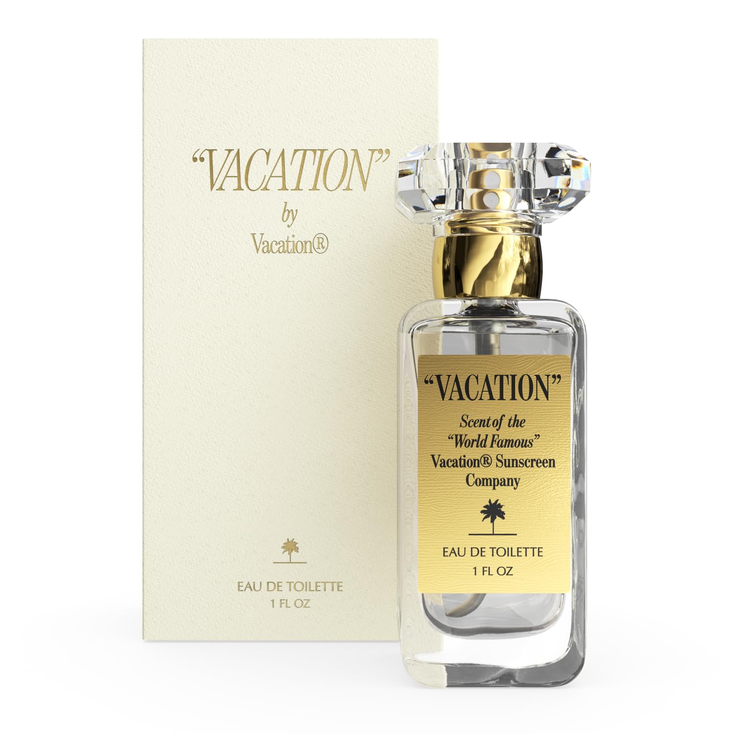 VACATION protector solar Eau de Toilette, frasco compacto para viaje.