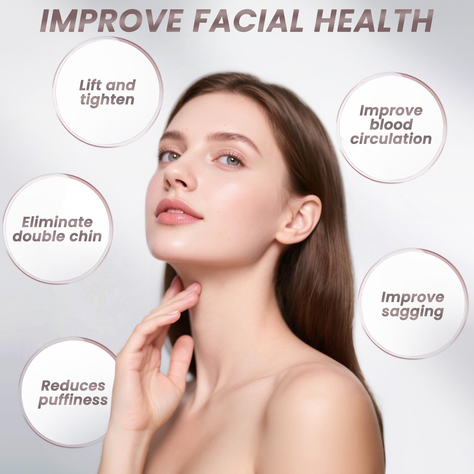 Vafada masaje facial ergonómico favorece contornos y relajación muscular