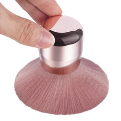 Brocha Vaincre para arte de uñas, rosa, limpieza de polvo tras el diseño