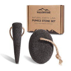 VALENTISE piedra pómez regular para pies, exfoliación suave para piel suave.