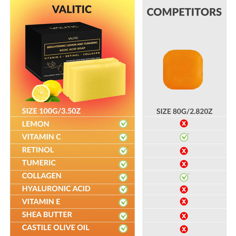 VALITIC Barra cremosa, enfoque en hidratación y elasticidad de la piel.