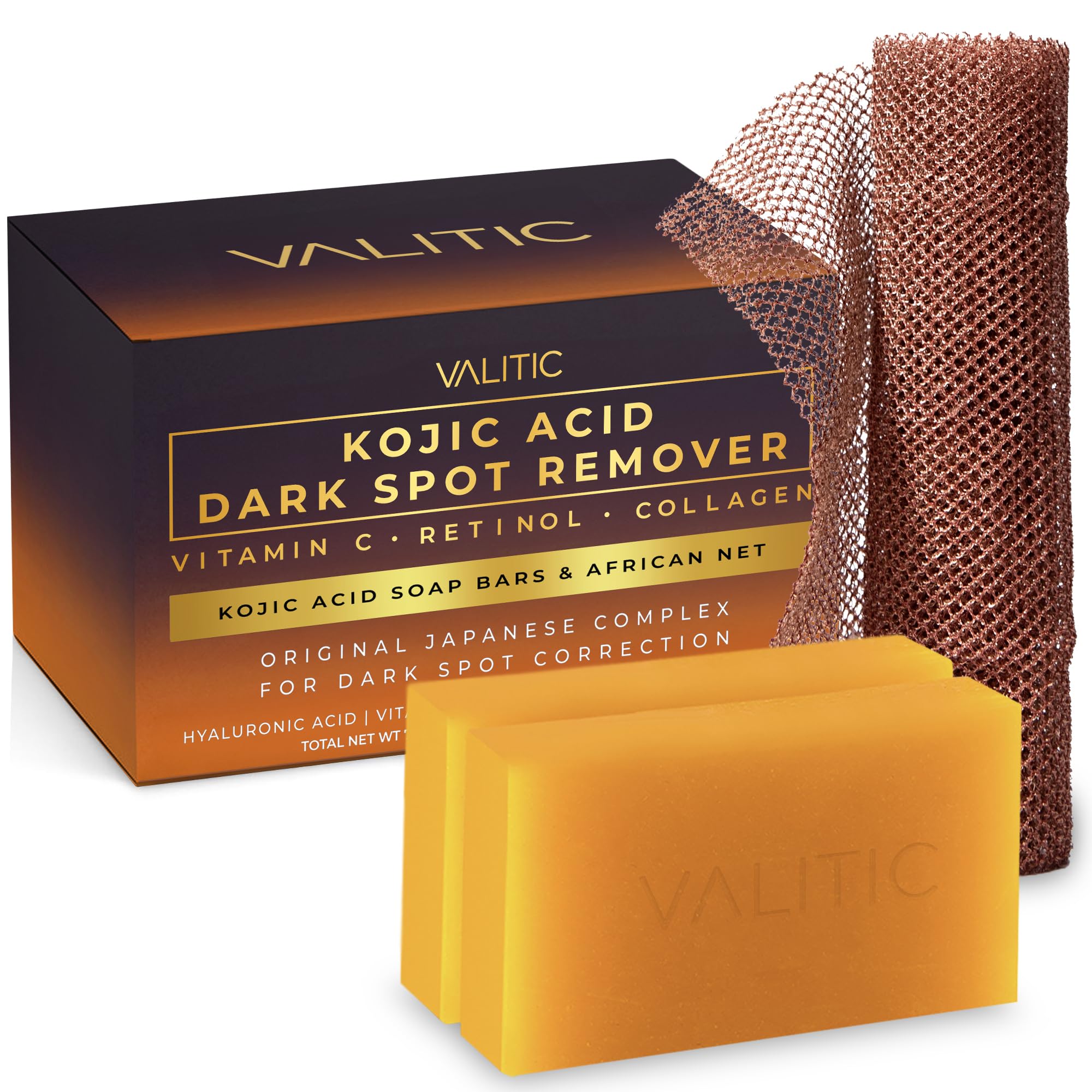VALITIC Jabon Kojic Acido Mancha: tono más uniforme para rostro y cuerpo.