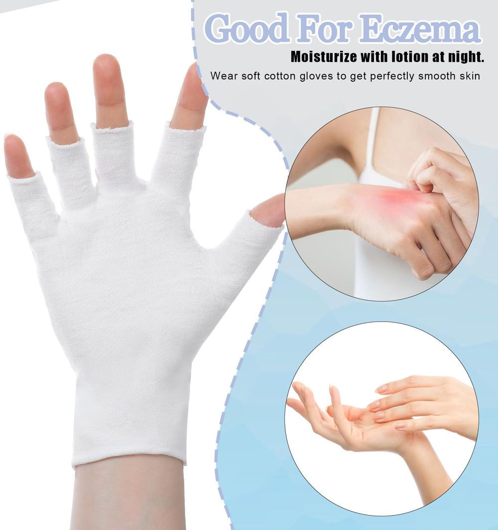 ValueBargain guantes eccema algodón, barrera suave que mejora la retención de crema.