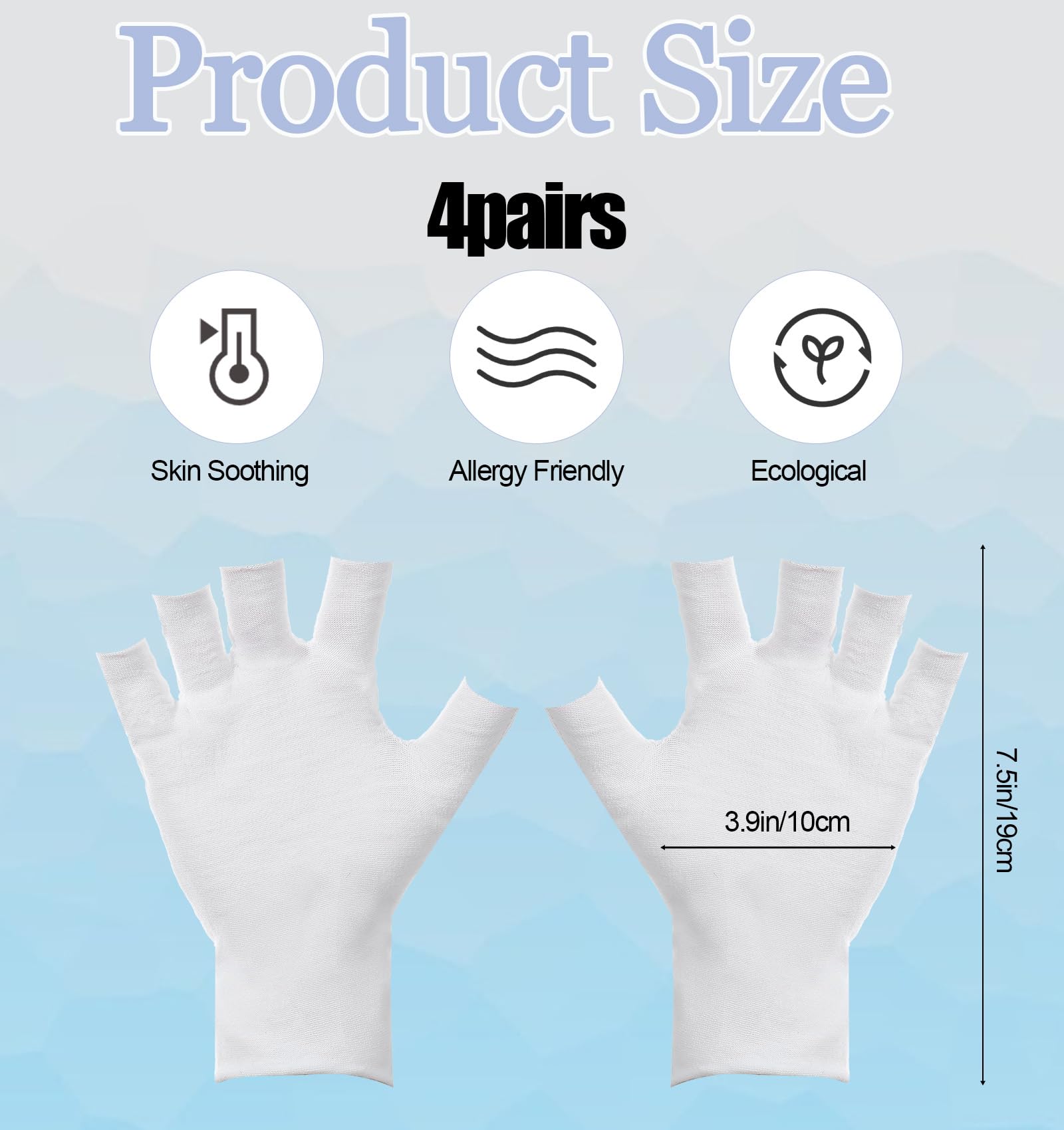 ValueBargain guantes eccema algodón uso nocturno para hidratación suave durante la noche.