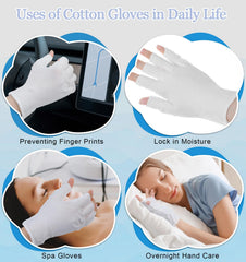 ValueBargain guantes eccema dedos abiertos, ajuste universal para comodidad constante.