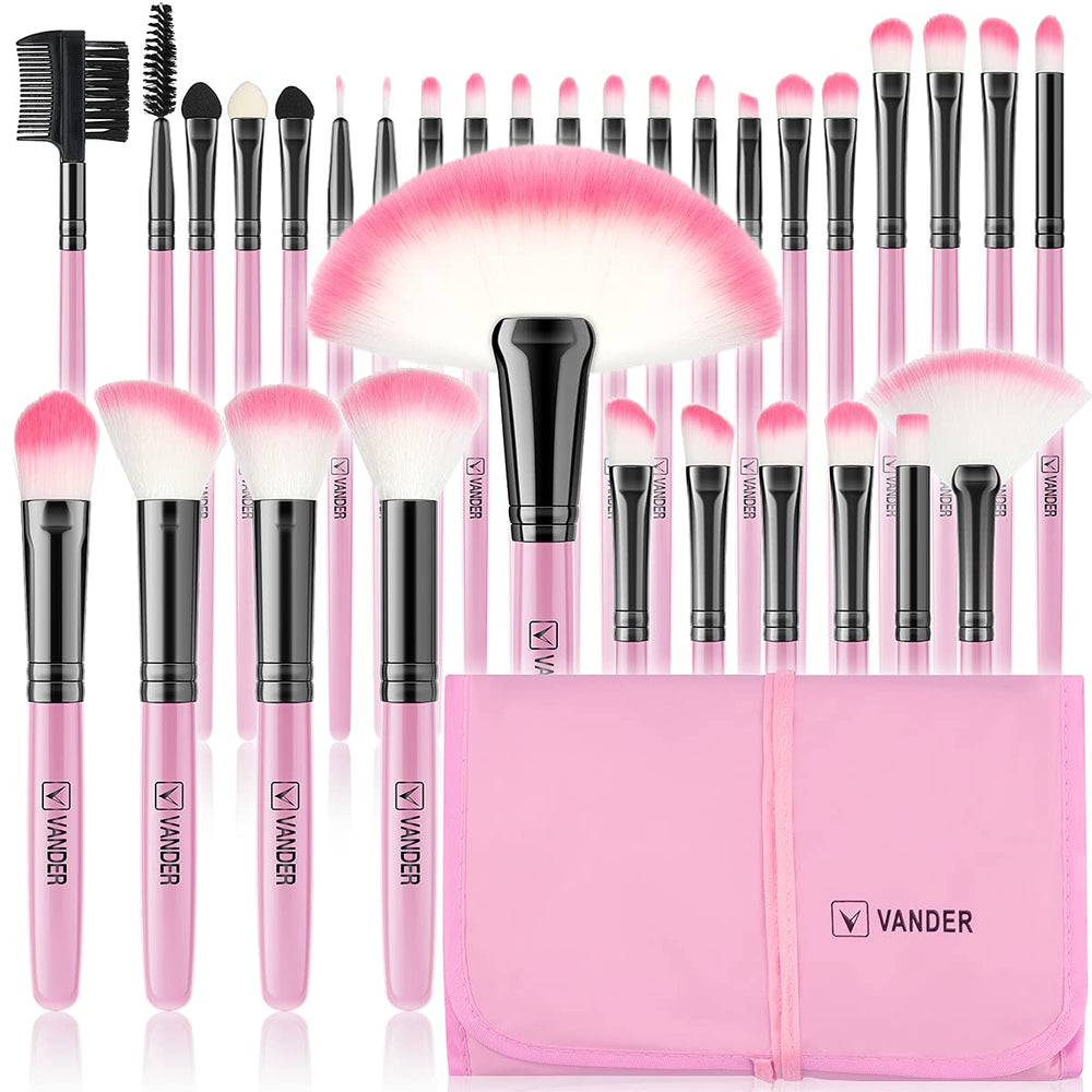 Conjunto Vander 32 piezas: brochas profesionales para acabado natural.