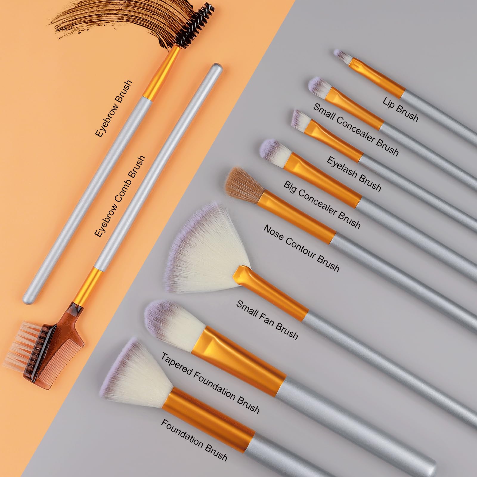 Brochas Vander para sombras de ojos y iluminador para mirada definida