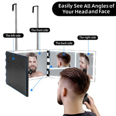Vanexiss Espejo triple-panel con 3 modos de luz para tonos precisos