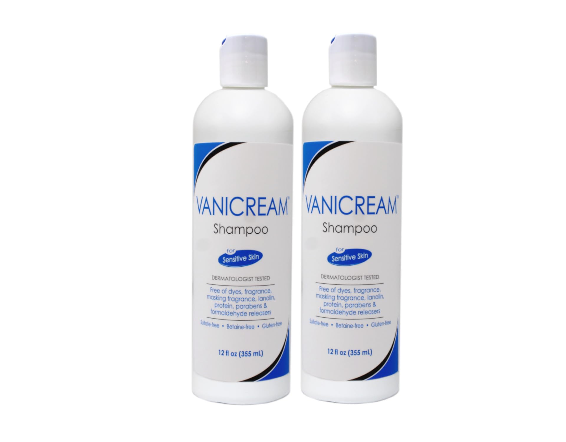 Vanicream Shampoo frasco frontal sin fragancia para piel sensible, uso diario