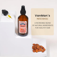 VanMan Protección Aceite Capilar de almendra para brillo y fortaleza