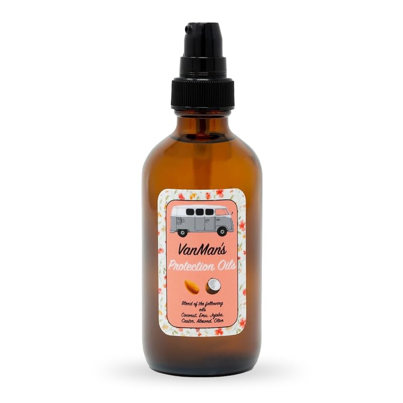 VanMan Protección Aceite Capilar con castor para hidratar el cabello seco