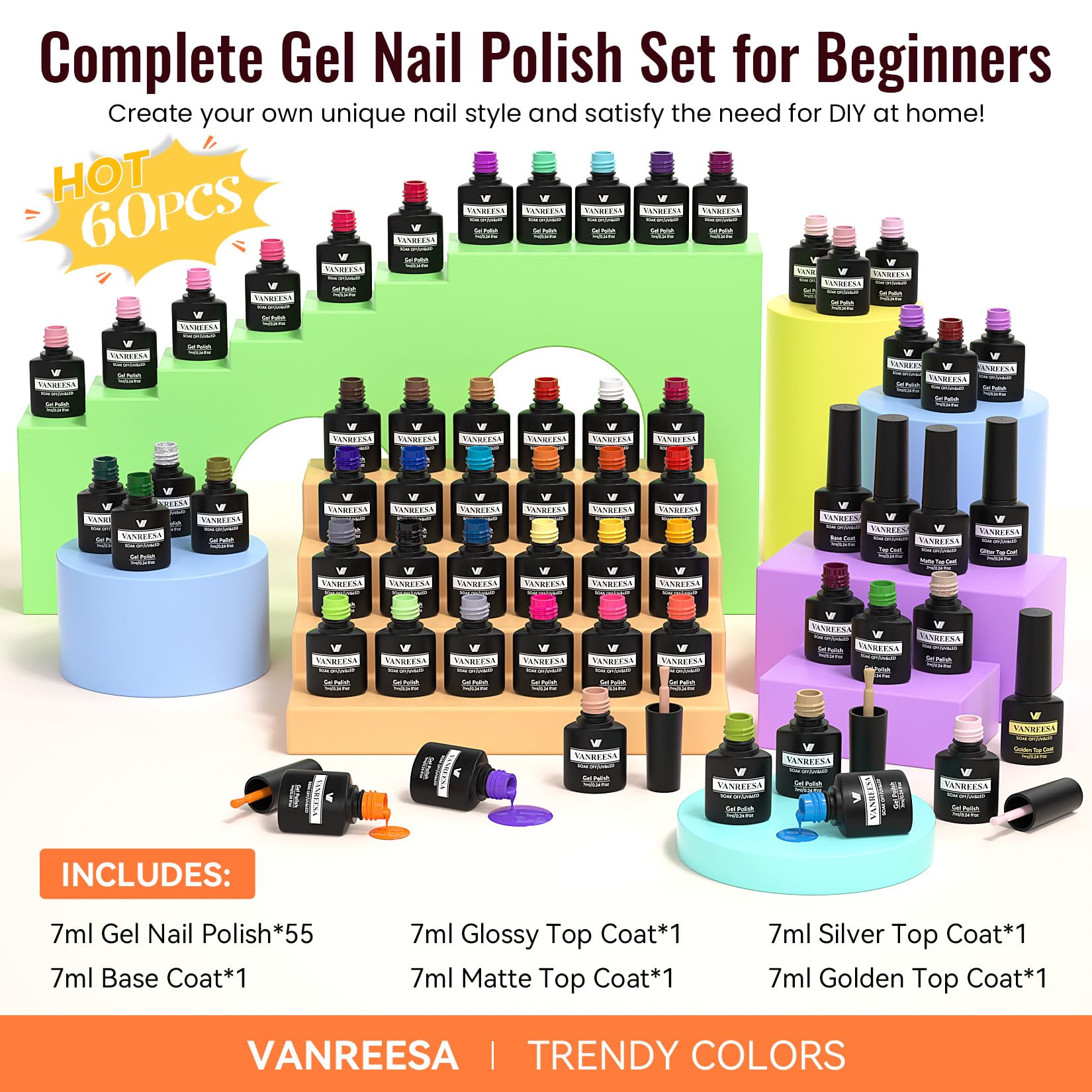 Kit regalo VANREESA para mujer o aficionada al arte de uñas