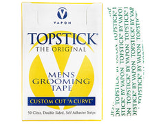 Vapon Topstick tira curva: fijación discreta para peinado masculino.