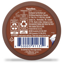 Textura de rápida absorción de Vaseline Cocoa Glow para piel suave