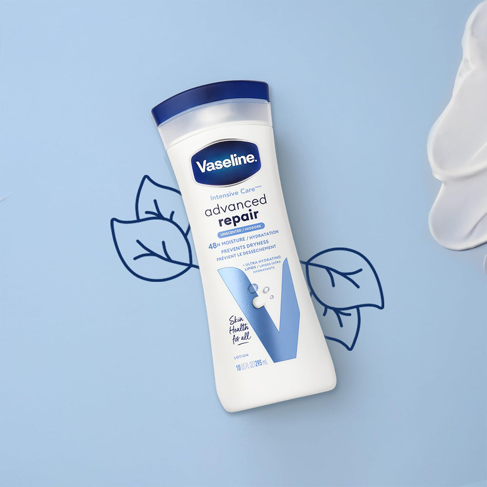 Vaseline Fórmula sin fragancia para piel sensible, uso diario recomendado