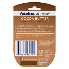 Vaseline Lip Therapy Cocoa Butter mini bálsamo labial en formato compacto para retoques
