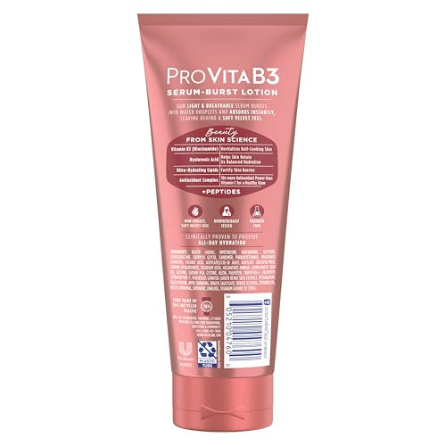 Vaseline Pro VitaB3 Serum Burst Gotas Agua absorción rápida para piel suave.