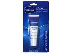 Vaseline Lip Therapy Advanced Formula, tubos en primer plano, aplicación rápida para comodidad diaria.