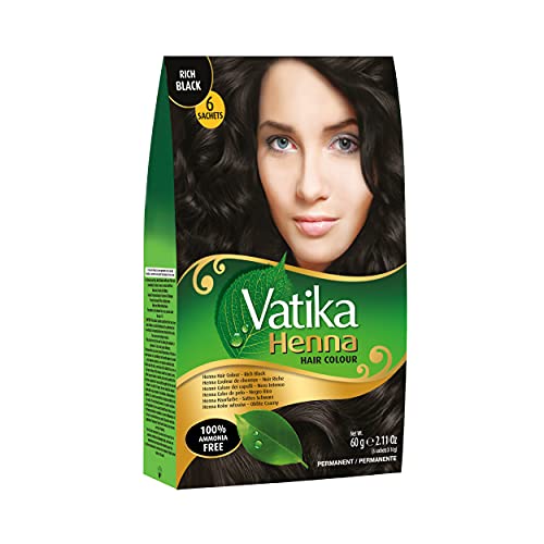 Vatika Naturals cobertura de canas con mezcla herbal nutritiva para el cabello.