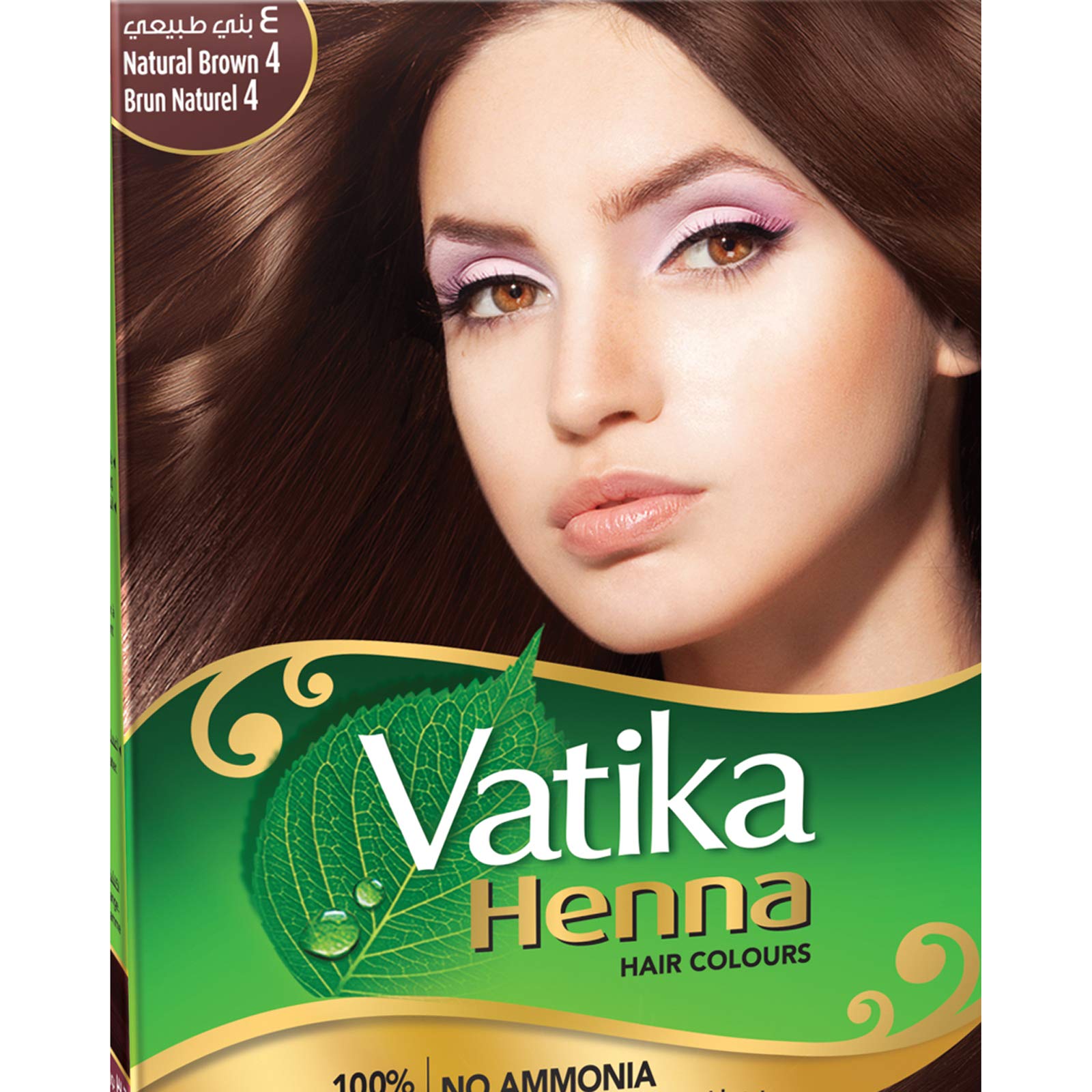 Sachets de 10 g de Vatika Naturals facilitan dosificar el color con precisión.