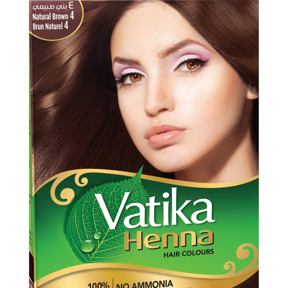 Sachets de 10 g de Vatika Naturals facilitan dosificar el color con precisión.