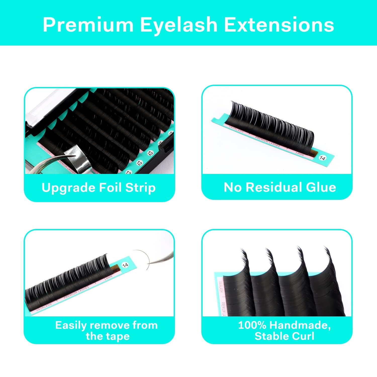 VAVALASH foil backing enables easy removal without scraps.