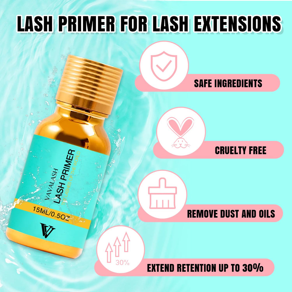 VAVALASH mejora la adhesión entre extensiones y pestaña natural.