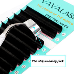 VAVALASH Self-Fanning Lashes show rapid fans for efficient applications.