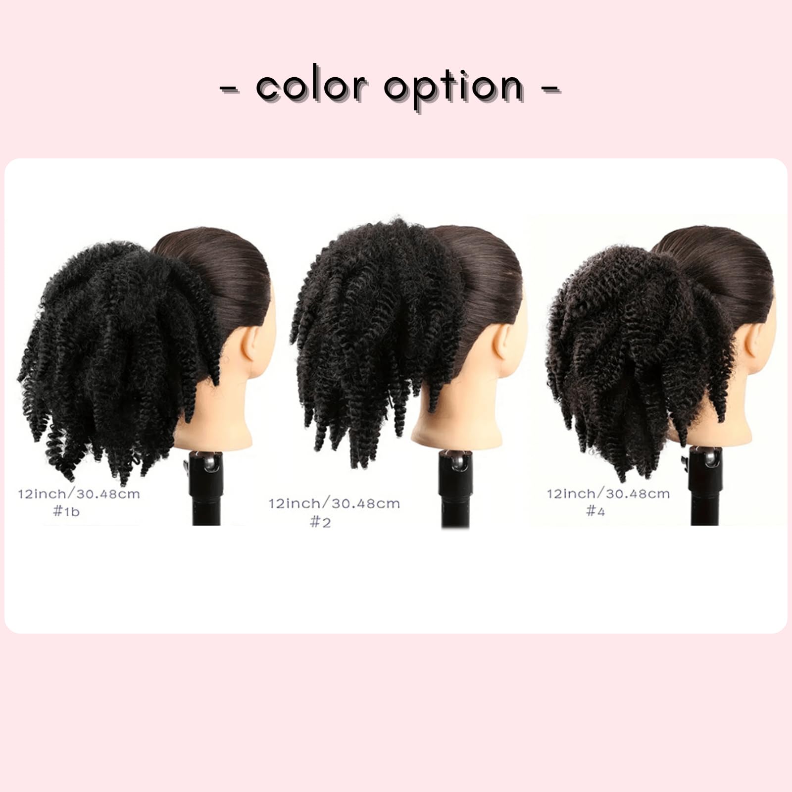 Coleta afro rizado VAVANGA, opción cómoda para el día a día.