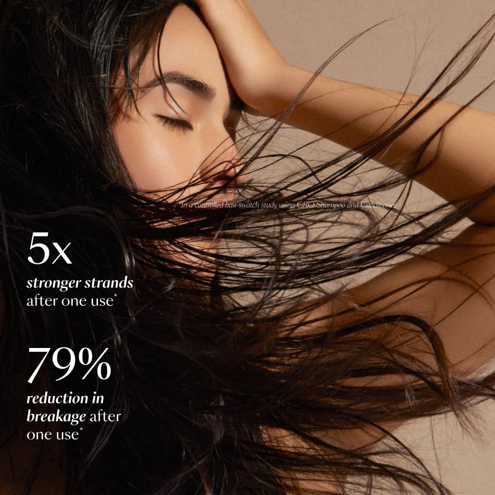 VEGAMOUR GRO Revitalizing Conditioner textura ligera para cabello suave y brillo sin peso.