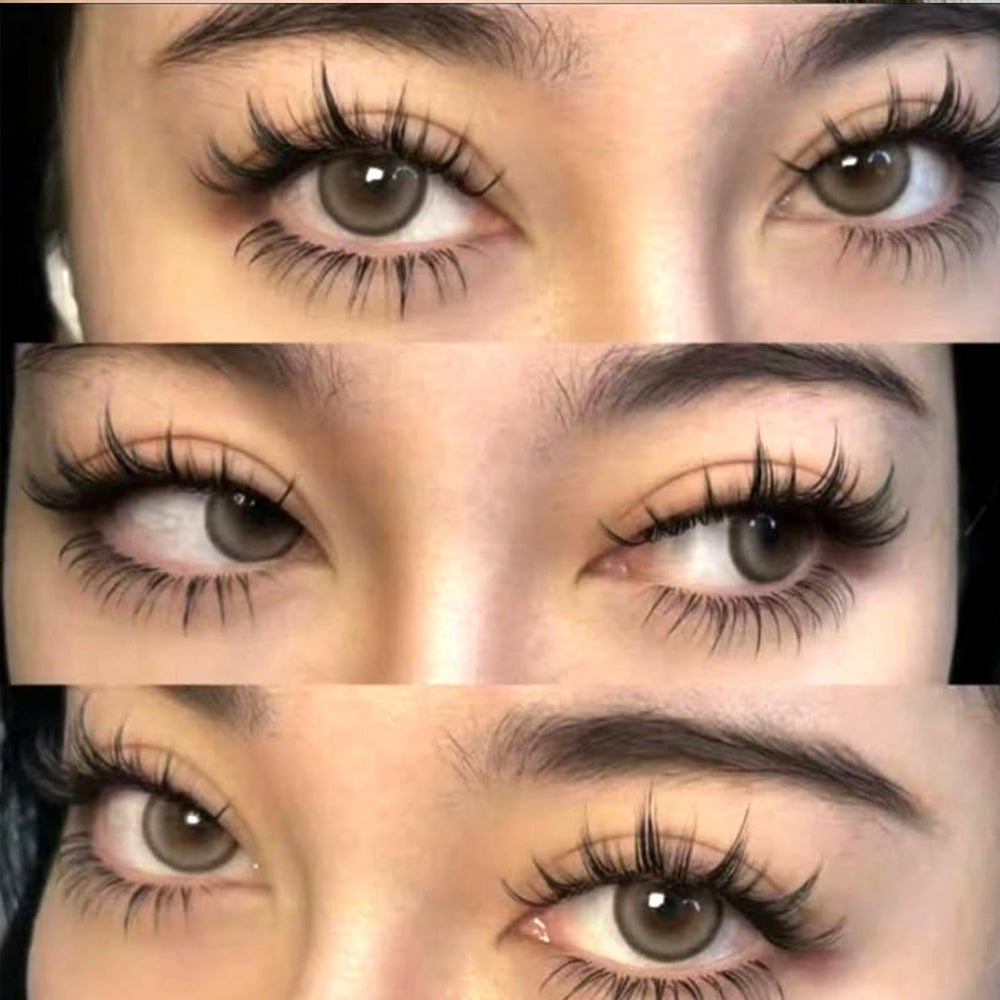 Pestañas 8D Veleasha, volumen denso pero ligero para un look natural.