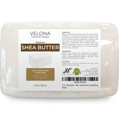 Velona textura cremosa de base glicerina y manteca de karité para piel suave